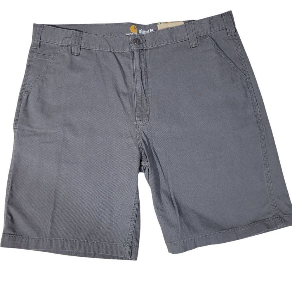 Carhartt Rigby Canvas Work Shorts Mens Size 42 Rugged Flex Relaxed Fit‎ Gray NEW